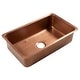 preview thumbnail 2 of 11, Orwell Copper 30" Single Bowl Undermount Kitchen Sink