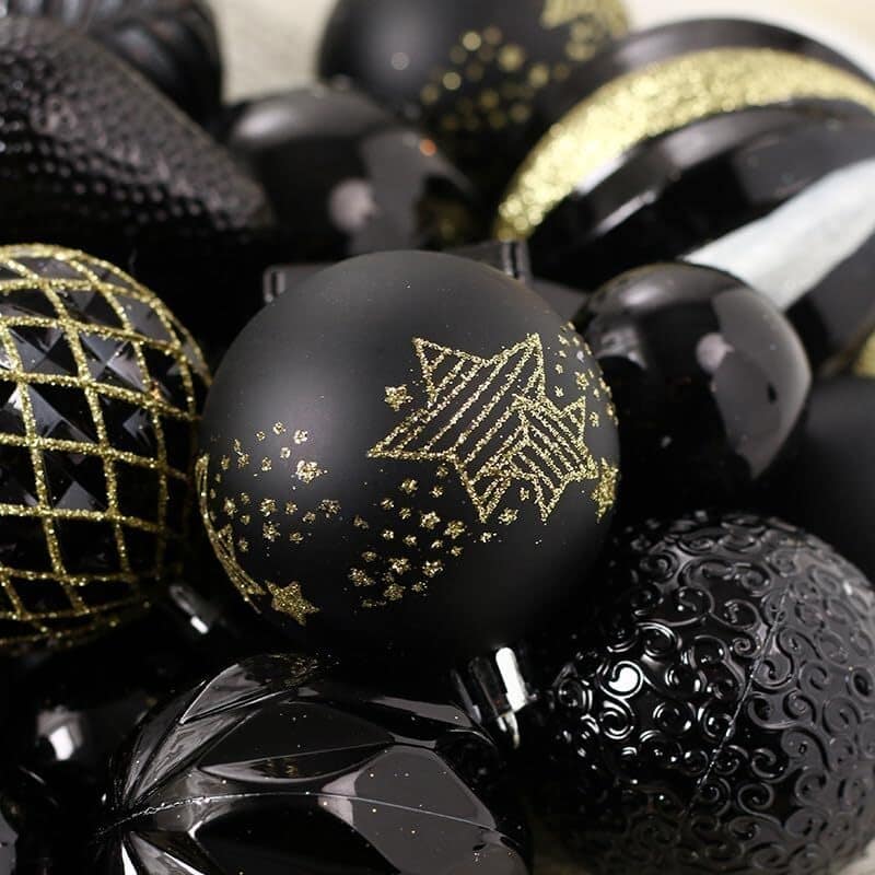 65 Pcs Christmas Decoration Ball Ornaments Set for Holiday Party Wedding - N/A