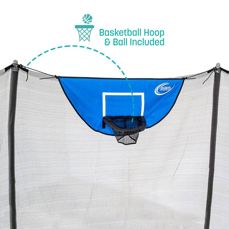 Trampolines Jump N' Dunk Trampoline with Enclosure Net (8FT, 12FT, 15FT