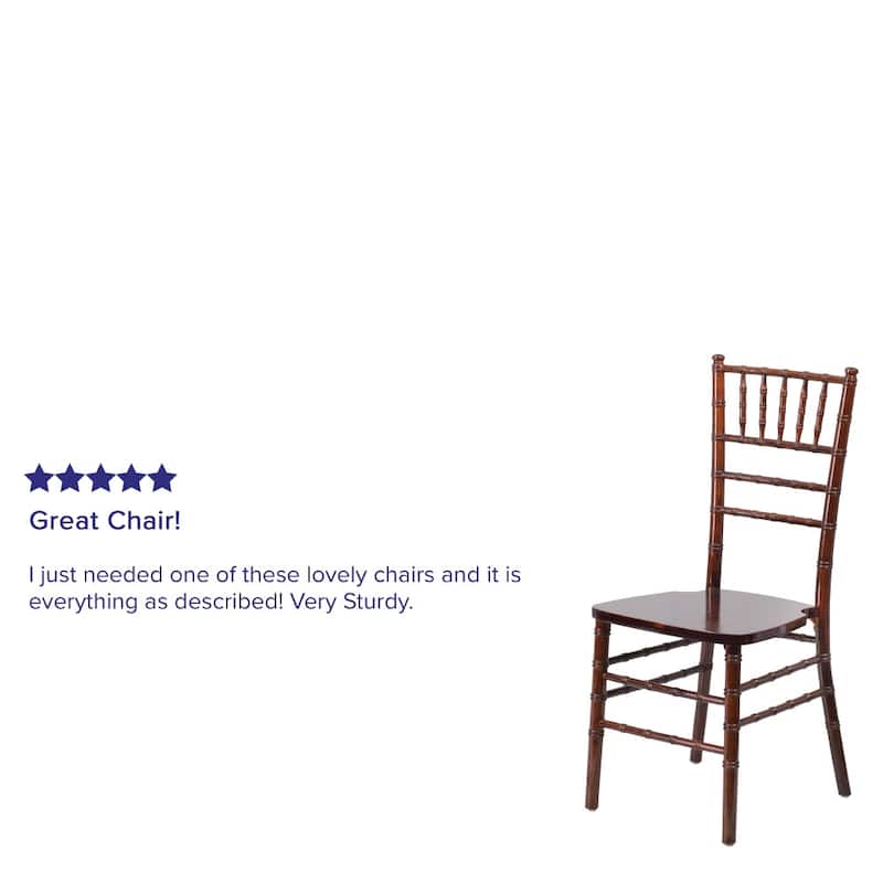 Chiavari Lightweight Wood Chair (Set of 2)