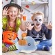 preview thumbnail 5 of 4, DolliBu Baby Soft Blue Narwhal Stuffed Animal with Pumpkin Decor - 11.75 inches