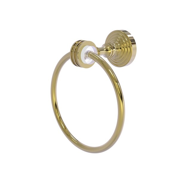 Allied Brass Pacific Grove Collection Towel Ring with Dotted Accents