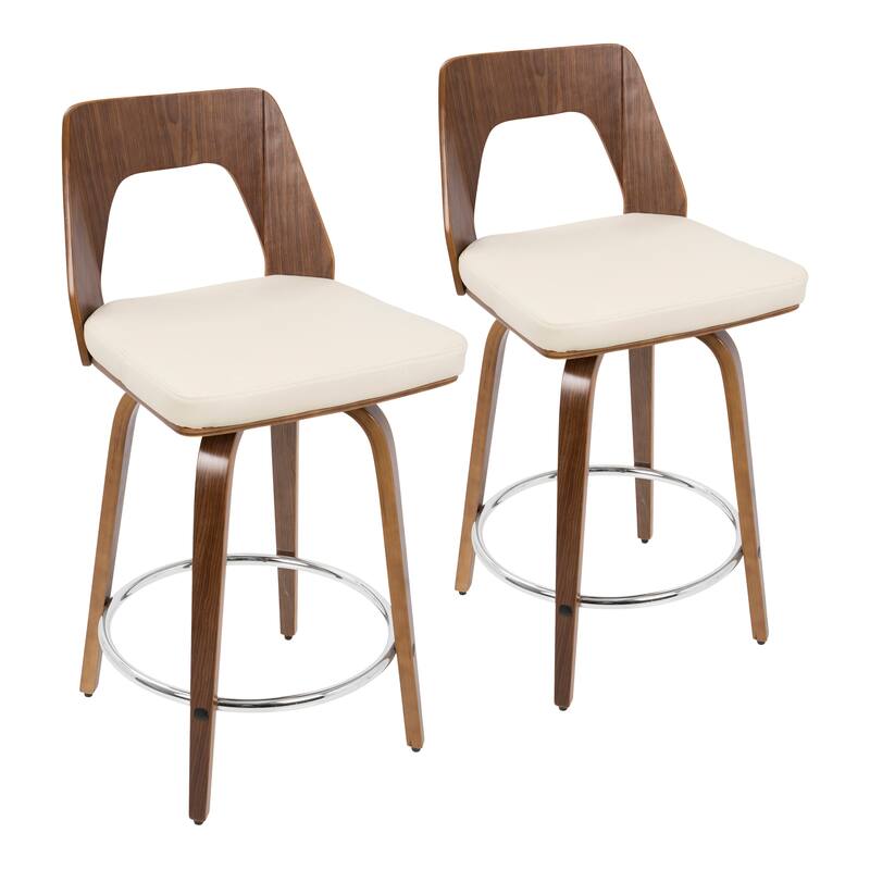 Carson Carrington Culnady Mid-century Modern Counter Stool (Set of 2)