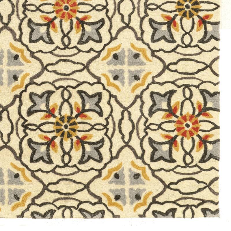 Hand-Tufted Trio Mosaic Autumnal Rug Collection