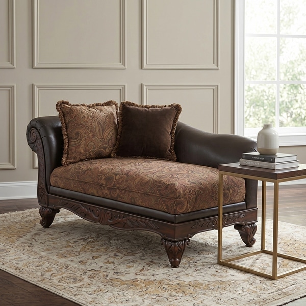 Le Monde Sauvage シルクベロア　ラウンドクッション Roundhill Furniture San Marino High-Density Foam Chaise