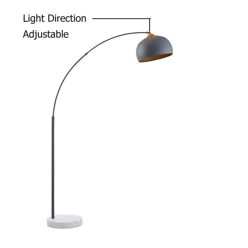ROSEN GARDEN Arc Floor Lamp, Modern Reading Light, Bulb Not Included