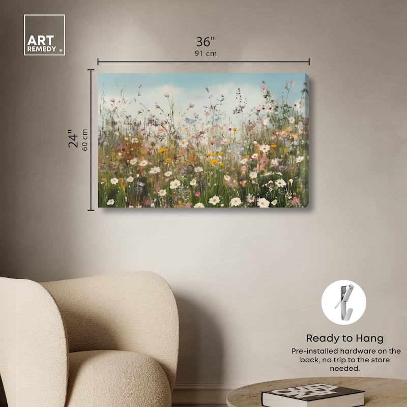 Glimmering Glade Garden III Canvas by Art Remedy, Gallery Wrapped