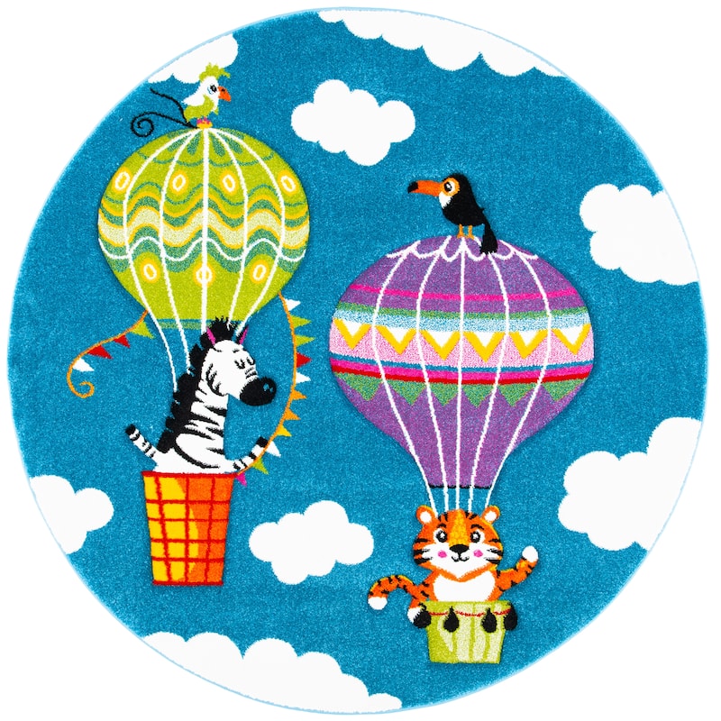 SAFAVIEH Carousel Kids Bengul Hot Air Balloon Rug
