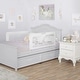 preview thumbnail 9 of 18, Dream On Me Lilibet Mesh Safety Bed Rail in Blue for Twin