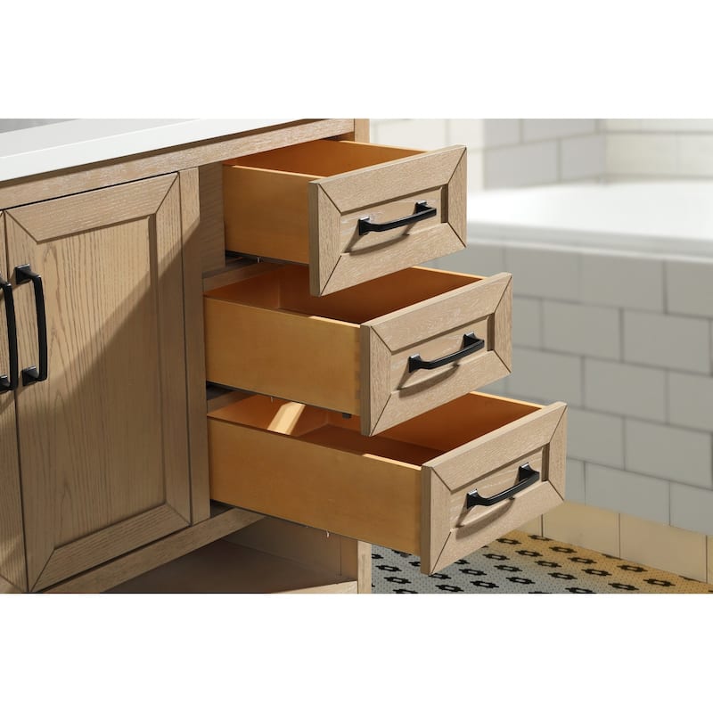 Ari Bath Venice 42" Bathroom Vanity Oak Gray Finish