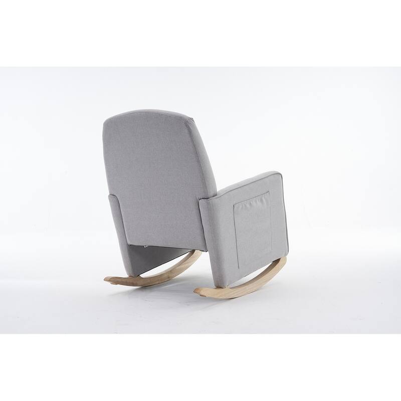 Nursery Rocking Chair With Adjustable Footrest