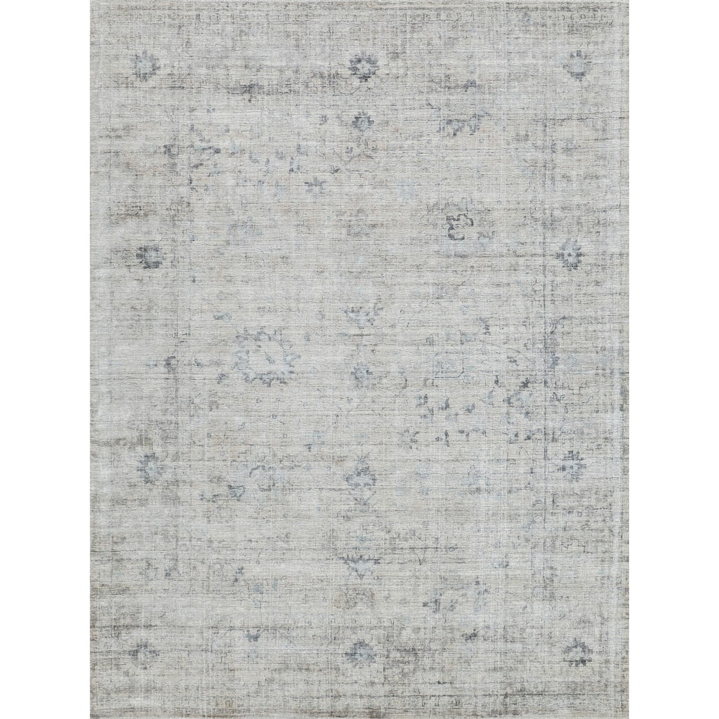 EXQUISITE RUGS Cambridge Hand-loomed Wool/Bamboo Silk Beige/Brown Area Rug.