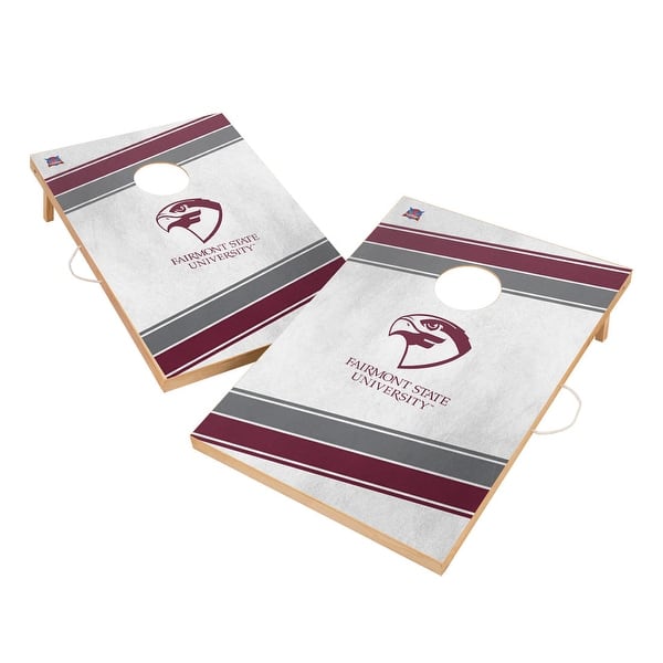slide 2 of 5, Fairmont State University Fighting Falcons Regulation 2x4 Cornhole Set