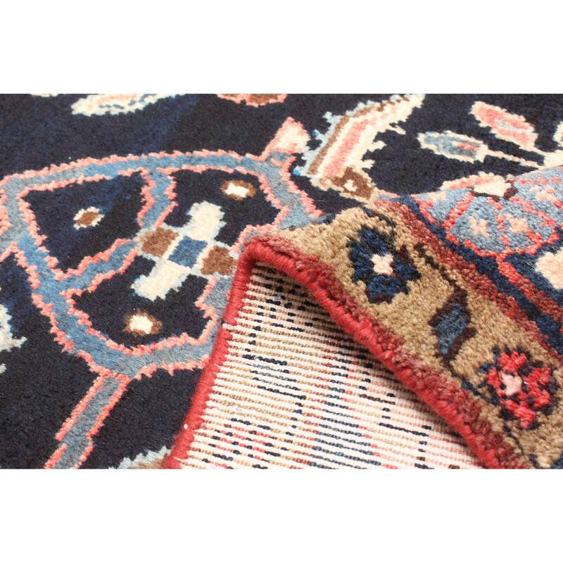 ECARPETGALLERY Hand-knotted Anadol Navy Wool Rug - 4'2 x 8'1