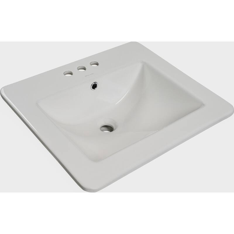 Ackland AKKPS-OMREC-2118-SB 21-1/4" Rectangular Porcelain Drop In