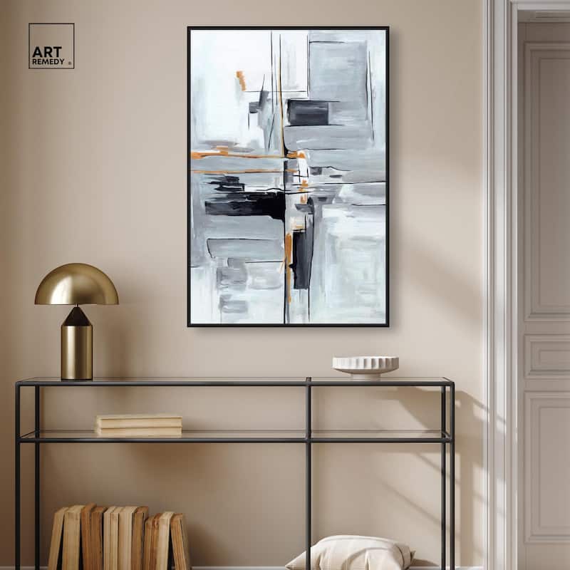 Elegant Grey Shades II Canvas by Art Remedy