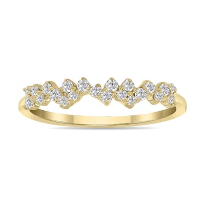 Marquee 1/4 CTW Lab Grown Diamond Ring in 10K Yellow Gold (F-G Color, VS1- VS2 Clarity)