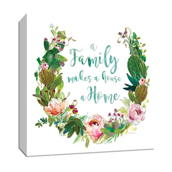 PTM Images 9-147560 PTM Canvas Collection 12" x 12" - "Succulent Wreath Family" Giclee Sayings & Quotes Art Print on Canvas