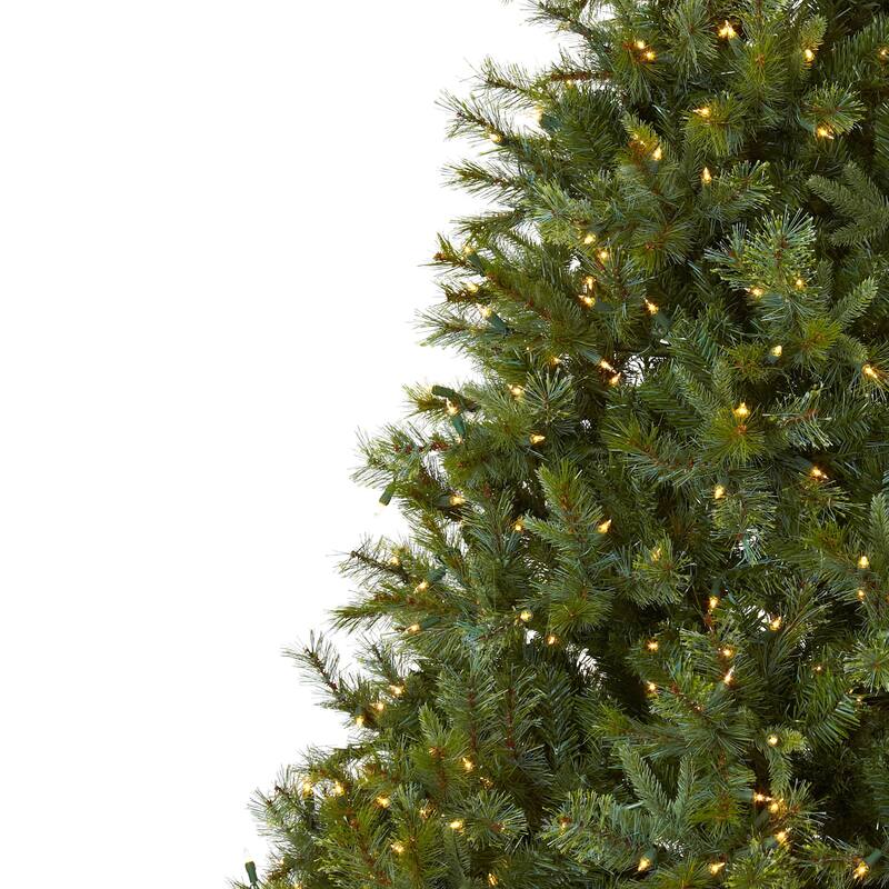 7.5' Pre-Lit Majestic Multi Pine Artificial Christmas Tree, Clear Lights - 7.5 Foot