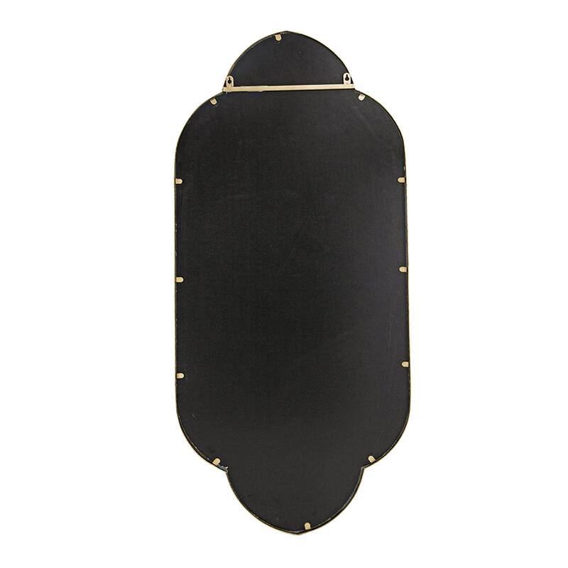 Champagne Gold Decorative Wall Mirror - Notched Edges