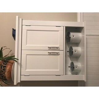 RiverRidge Somerset Collection Two-Door Wall Cabinet, White