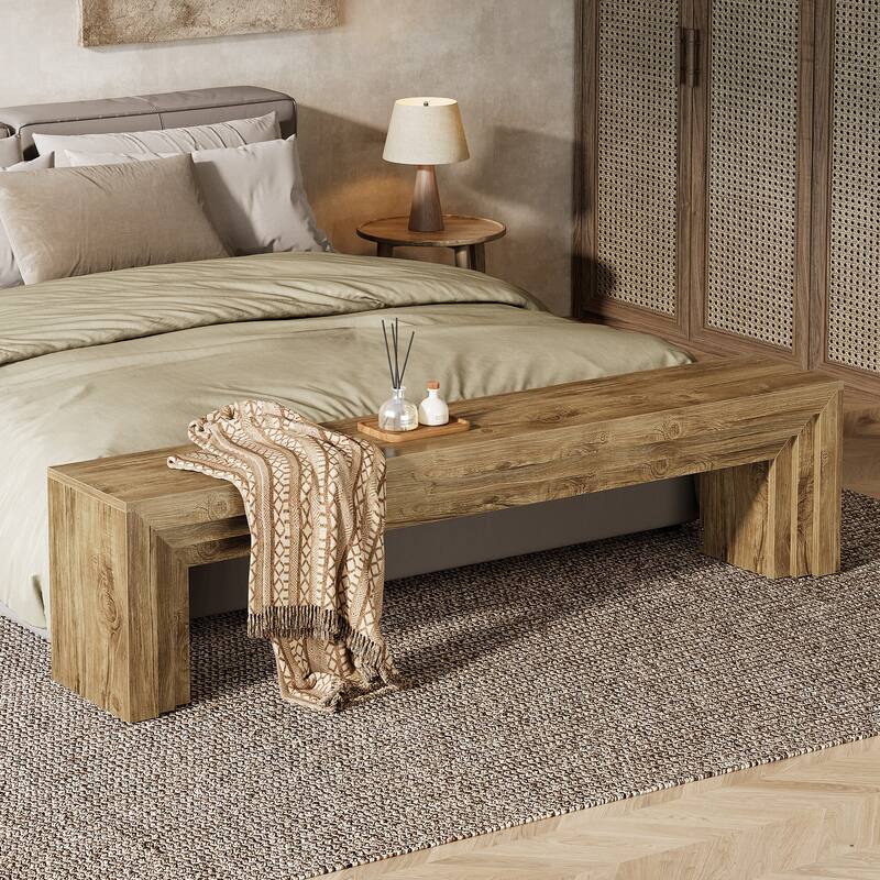 71" Extra Long Entryway Bench, Shoe Bench Seating for Hallway, End of Bed, Living Room, Sofa Back, Dining Room