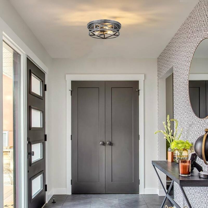 3 light light fixtures black, silver ceiling light metal bedroom ceiling light - N/A