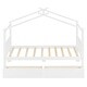 preview thumbnail 8 of 72, Creativity House Bed Twin Size Frame with 2 Wood Drawers for Boys Girls, Wood Platform Bed with Roof No Box Spring Needed