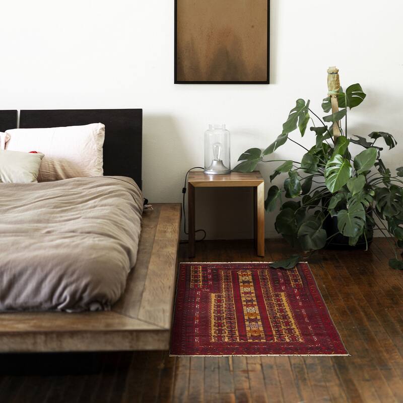 ECARPETGALLERY Hand-knotted Teimani Tan Wool Rug - 3'1 x 4'10