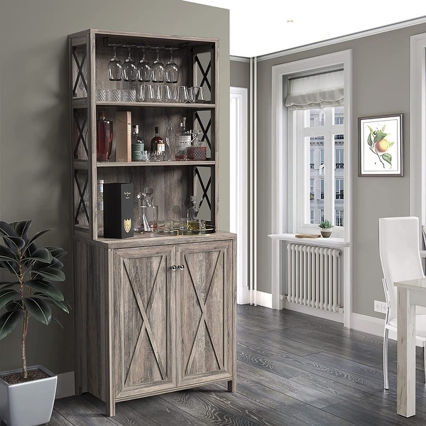 Wine rack and sales liquor cabinet