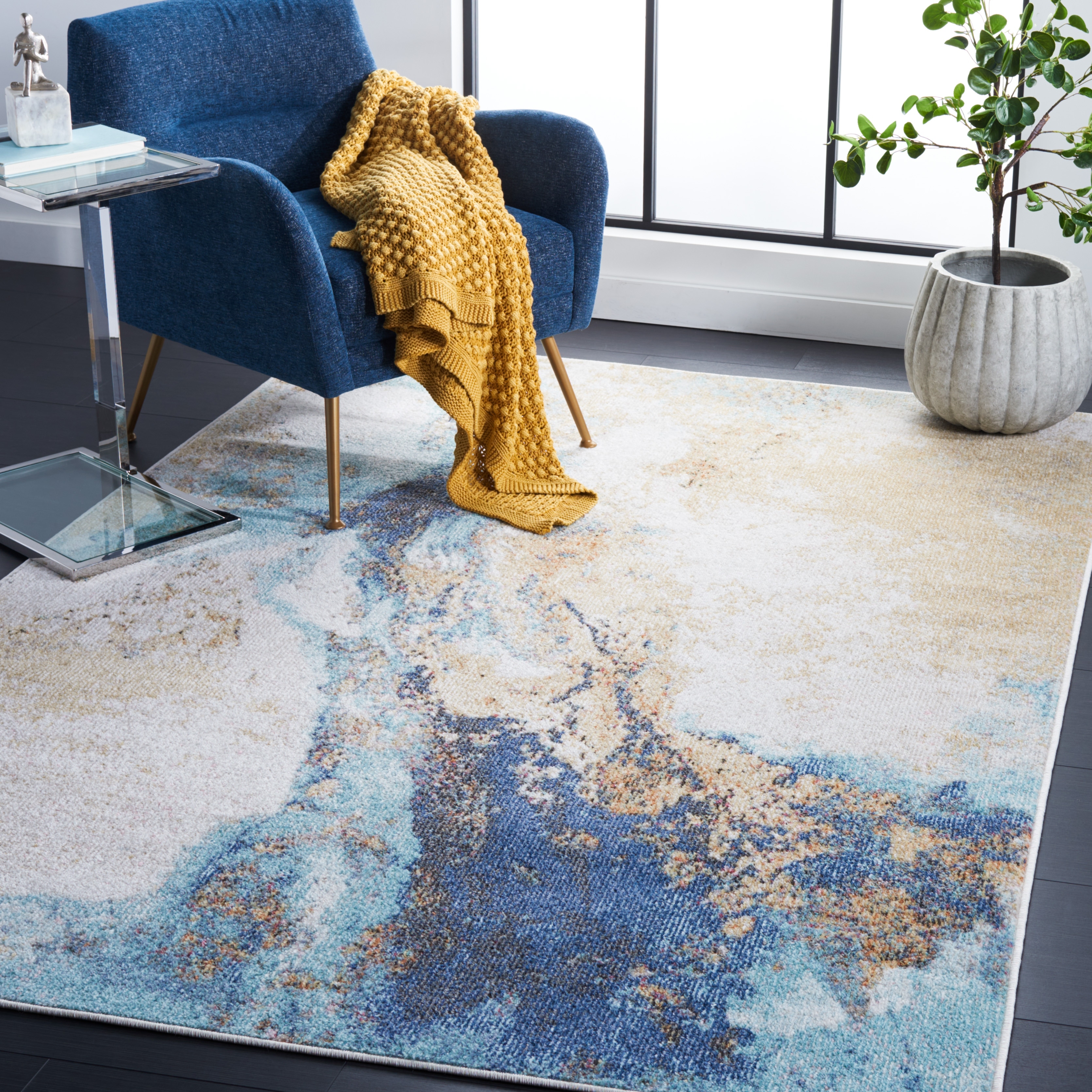 SAFAVIEH Phoenix Emogene Modern Abstract Rug