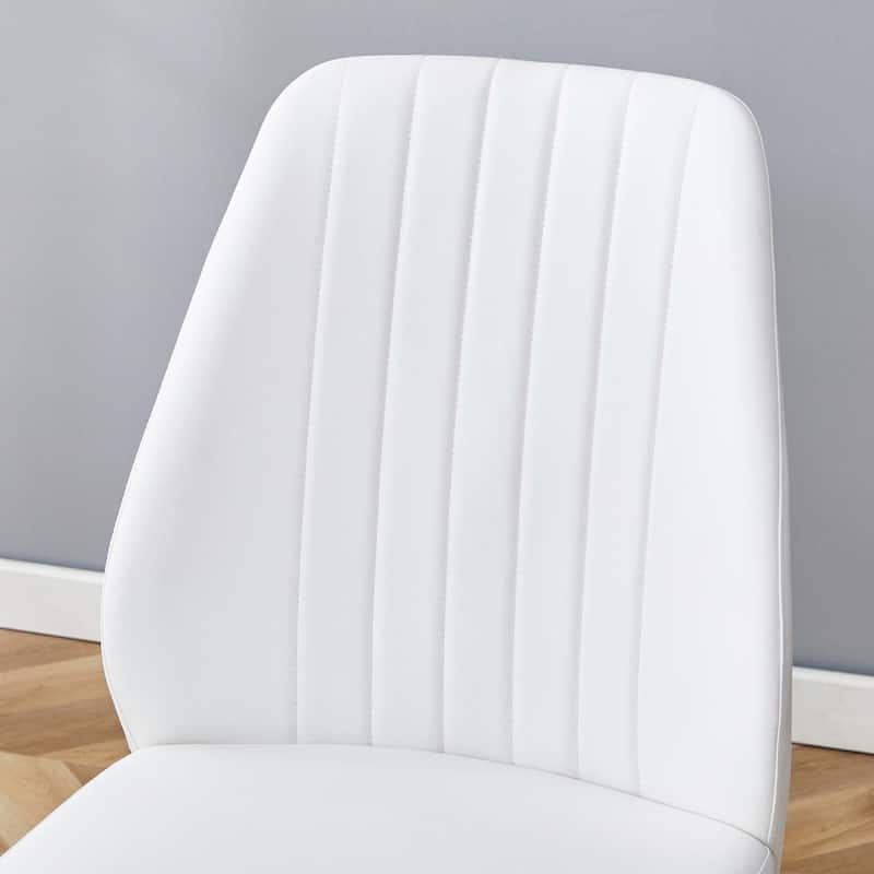 Set of 4 PU Comfort Dining Chairs