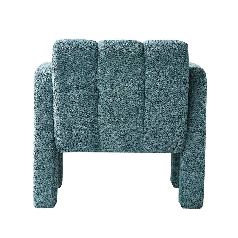 Modern 31.10" Boucle Upholstered Accent Chair with Plush Seat Cushion, Easy Assembly, and Comfortable Design