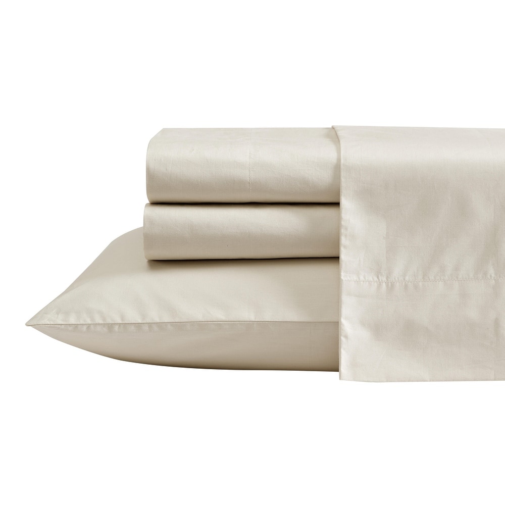 Nautica Cotton Percale Deep Pocket Bed Sheet Sets
