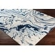 preview thumbnail 7 of 8, Livabliss Cecelia Contemporary Navy Area Rug