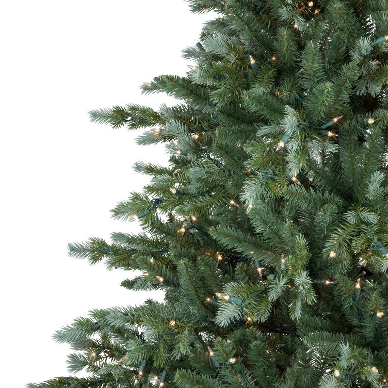 Medium Blue Spruce Artificial Christmas Tree 7' Clear Lights - 7 Foot