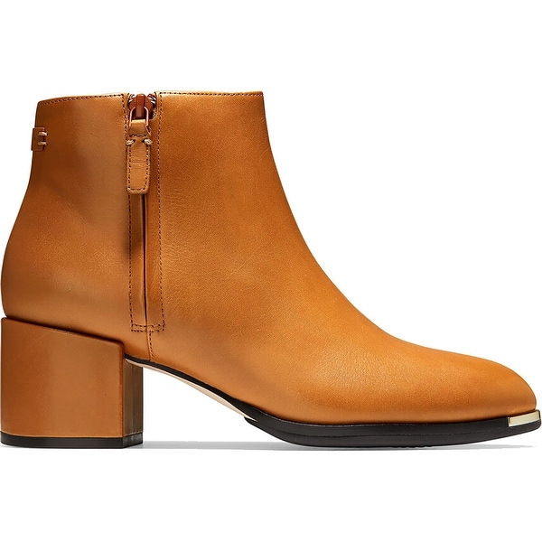 tan leather ankle boots womens