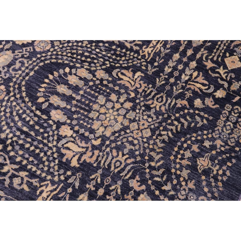 Classic Ziegler Everett Gray Beige Hand-Knotted Wool Rug - 11'9'' x 14'7''