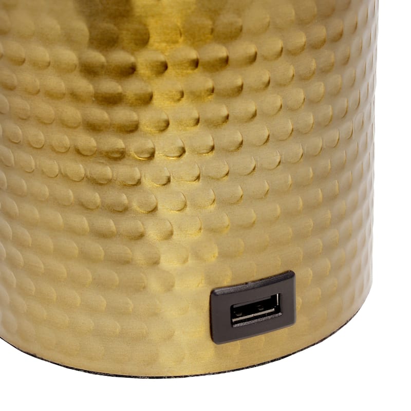 18.5" Sleek And Functional Stylish Accent Table Lamp With Usb Charging Port, For Living Room, Entryway, Office, Bedroom, Black W