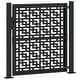 preview thumbnail 30 of 53, vidaXL Garden Gate Black 39.4x49.2" Steel Trace Design