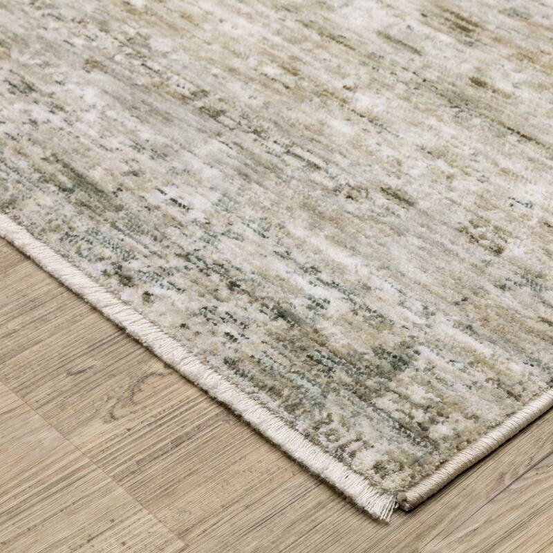 Sienna Distressed Abstract Beige/ Grey Area Rug