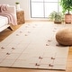 preview thumbnail 1 of 8, SAFAVIEH Handmade Genre Tantica Mid-Century Modern Wool Rug 3' x 5' - Beige/Rust