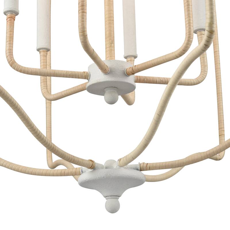 Elk Home Breezeway White Coral Finish With Pendant