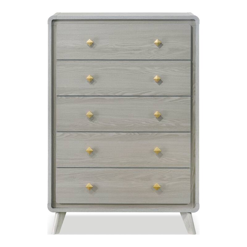 Furniture of America Thalia Modern Grey Wood 5-Drawer Chest