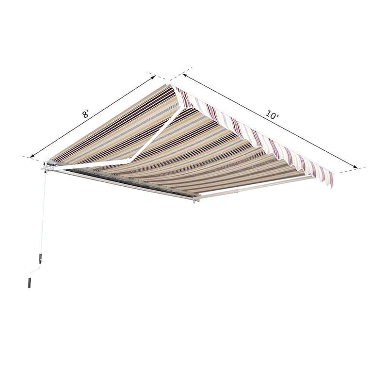 Manual Retractable Sun Shade Patio Awning