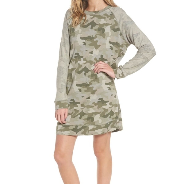 camouflage sweater dress