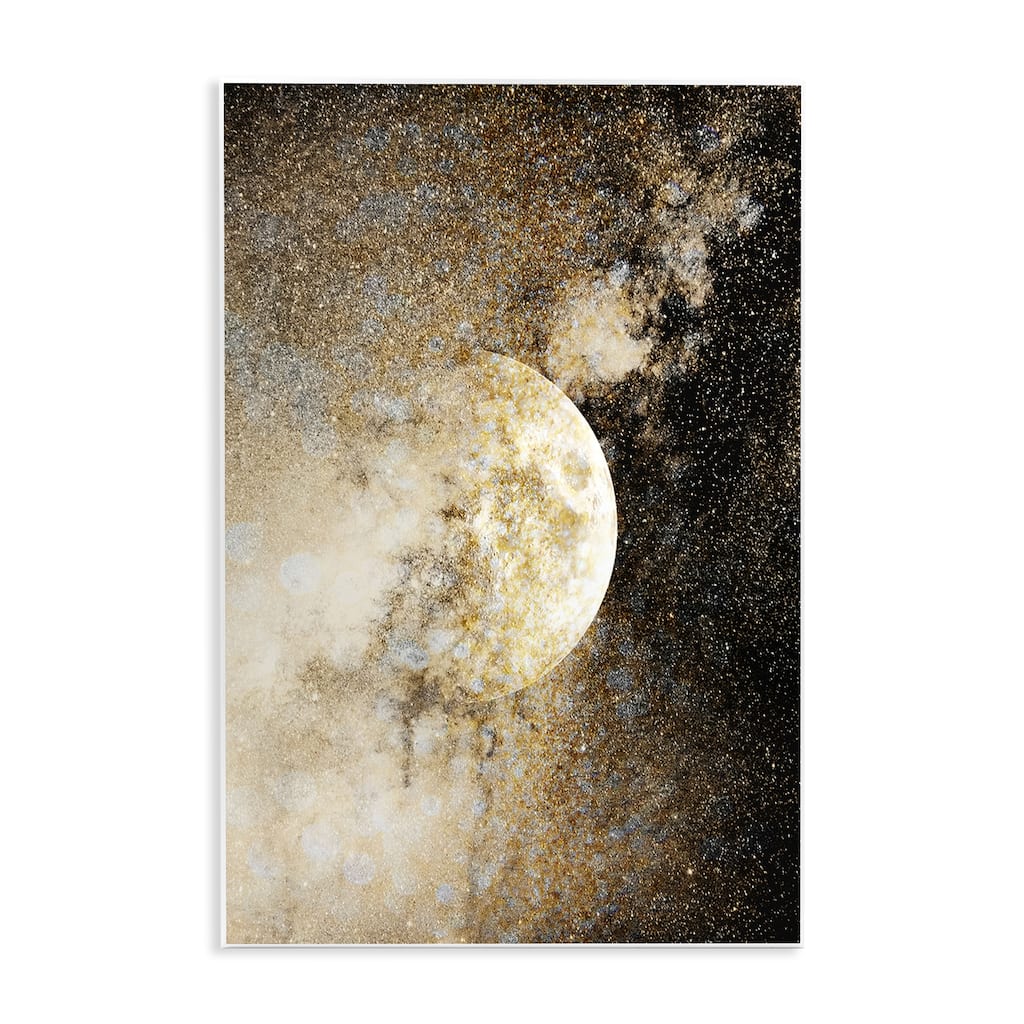 Stupell Starry Nebula Full Moon Wall Plaque Art Design By Gemma Bardot