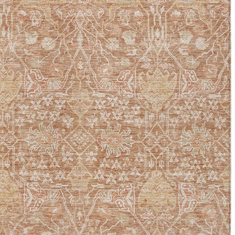 HomeRoots Floral Transitional Rectangle Outdoor Rug
