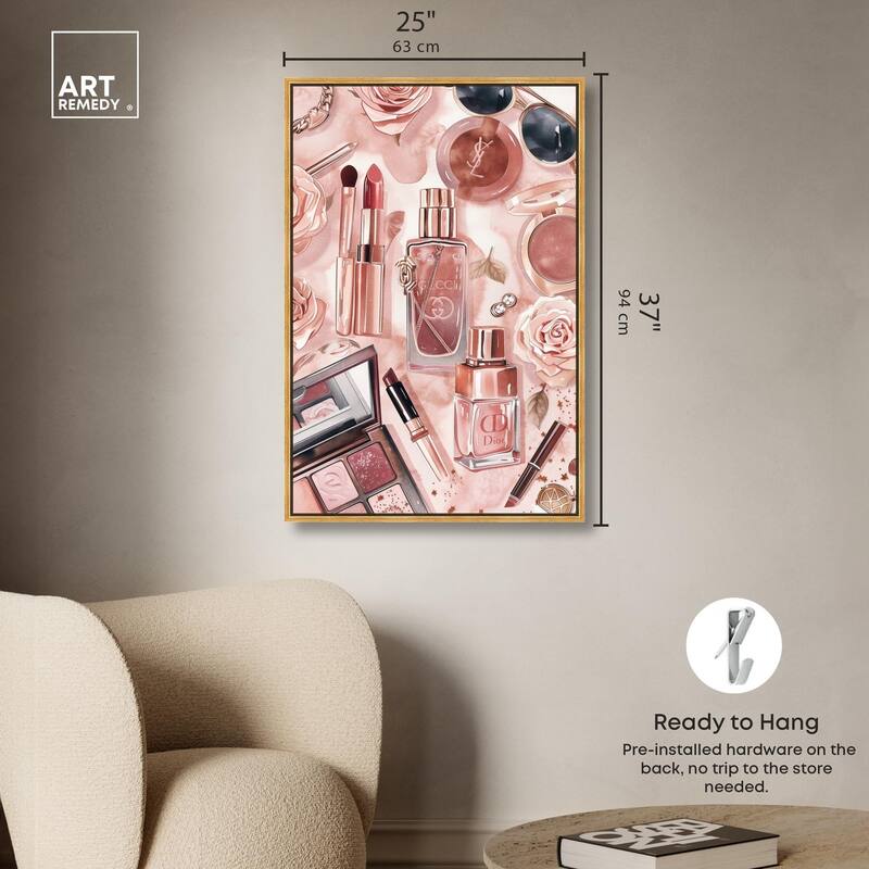 Glam Sparkle Lay Out Canvas by Art Remedy