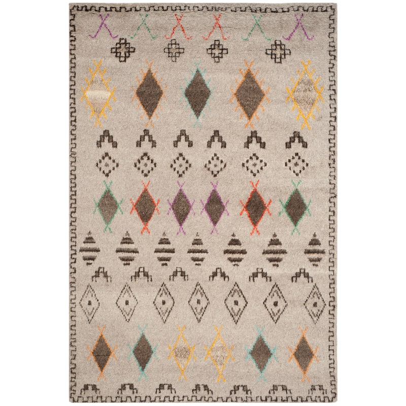 SAFAVIEH Hand-knotted Kenya Roelofje Southwestern Tribal Wool Rug